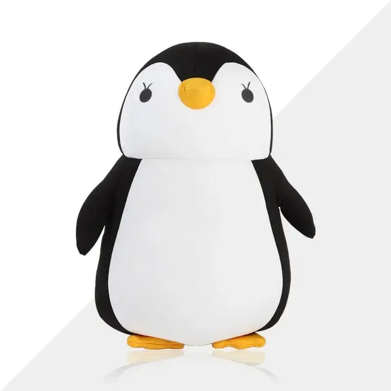Gray and black penguin cute plush animal neck pillow bedroom travel