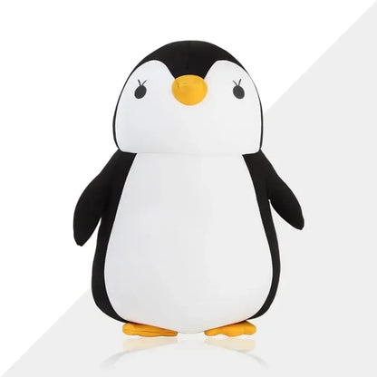 Gray and black penguin cute plush animal neck pillow bedroom travel
