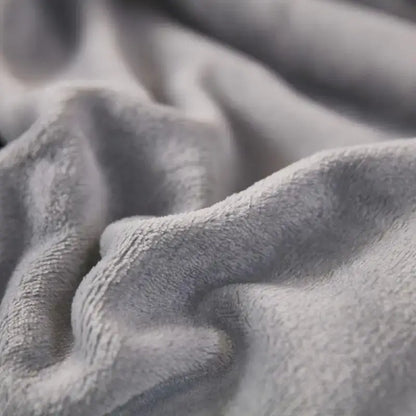Gray and white reversible sherpa twin blanket bedroom throw