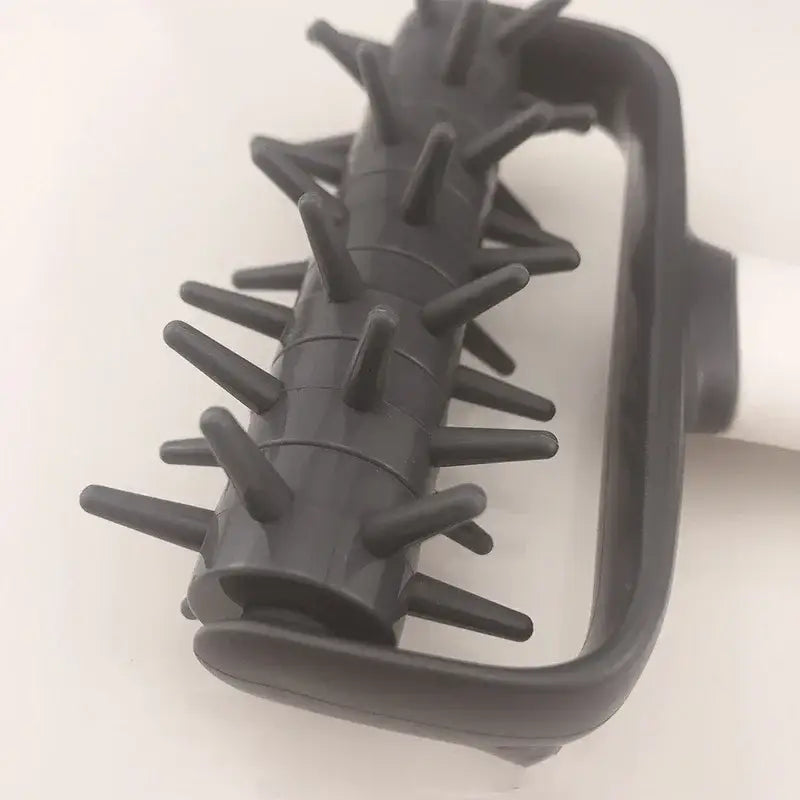 Gray and white silicone dough roller pastry wheel kitchen tool