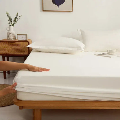Gray cotton fitted sheet set bedroom bedding