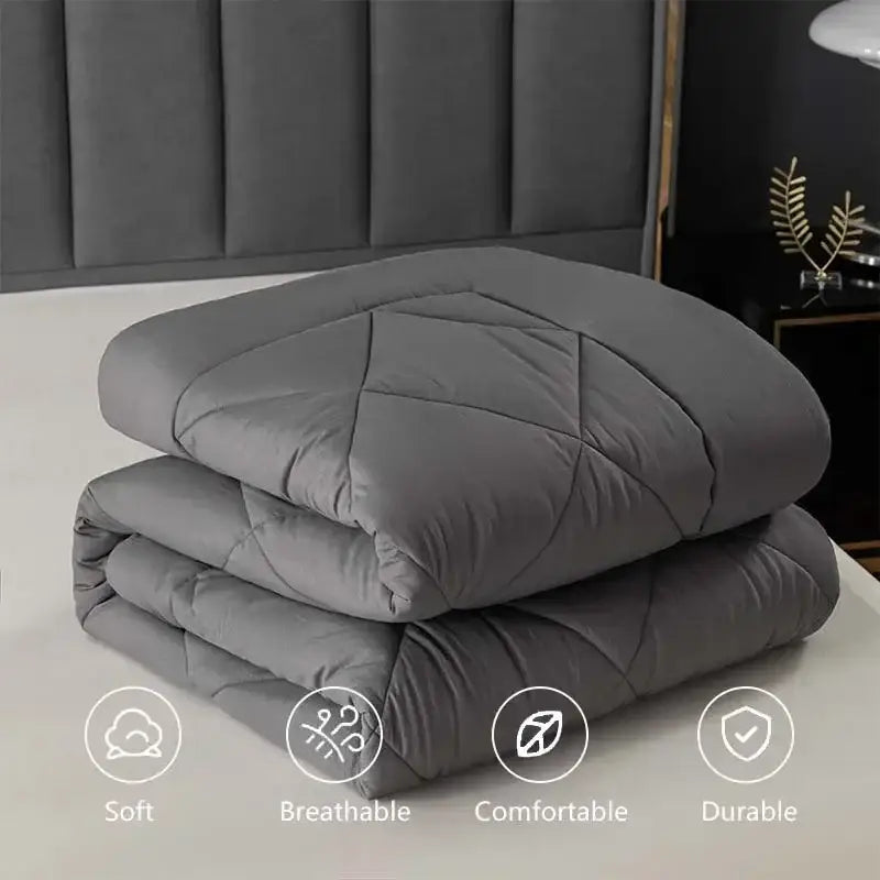 Gray diamond quilted king size quilt set bedroom bedding