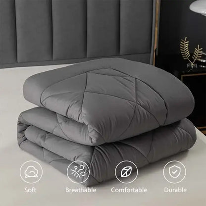 Gray diamond quilted king size quilt set bedroom bedding