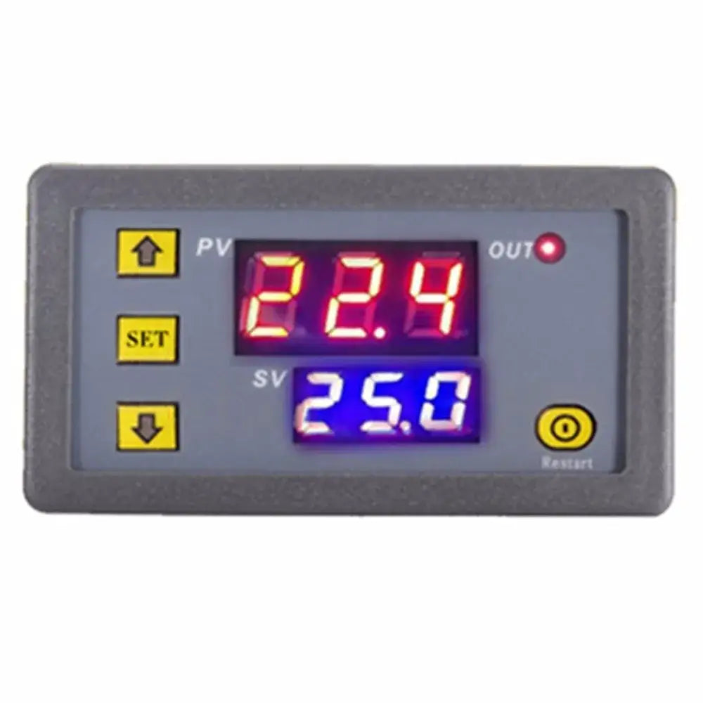 Gray digital temperature controller thermostat kitchen heat regulator