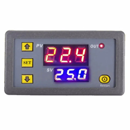 Gray digital temperature controller thermostat kitchen heat regulator