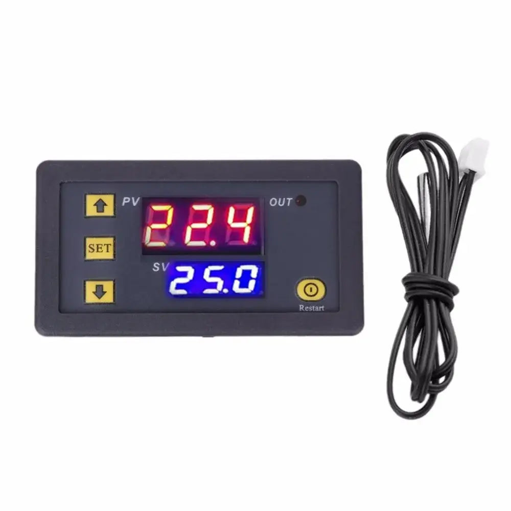 Gray digital temperature controller thermostat kitchen heat regulator
