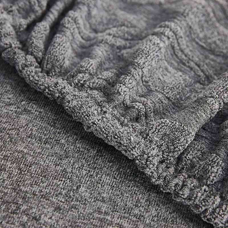 Gray jacquard sofa seat cover living room furniture protector