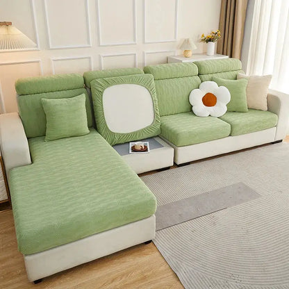 Gray jacquard sofa seat cover living room furniture protector