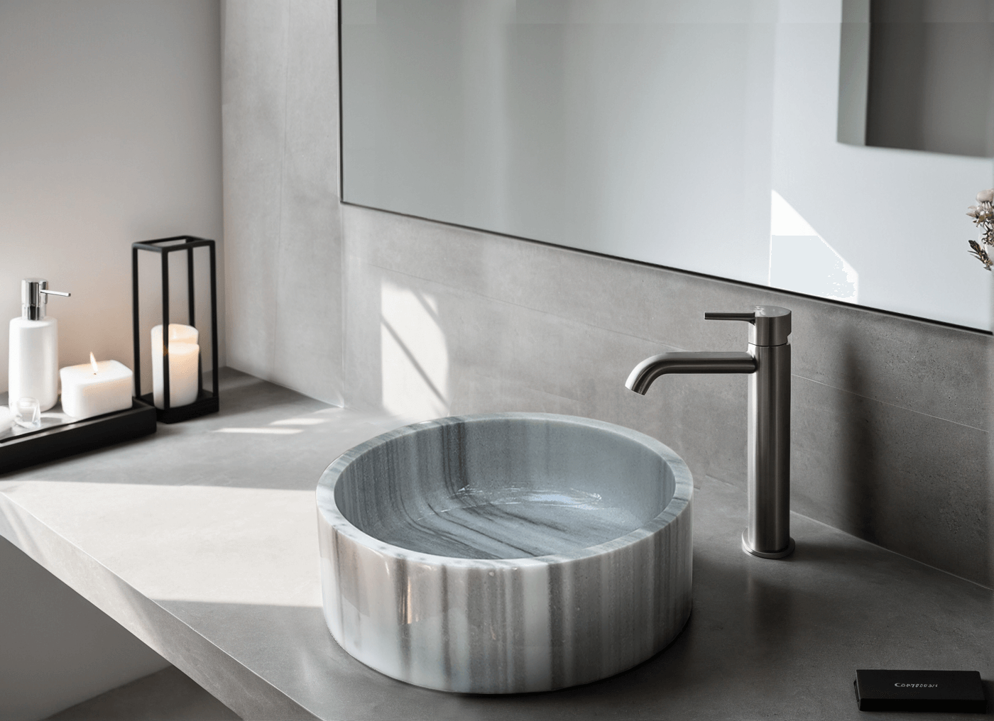 Gray Marble Sink