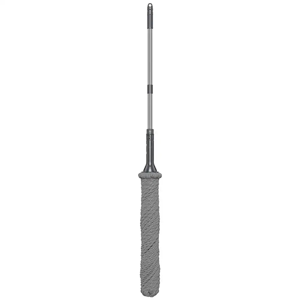 Gray silver easy spin mop with microfiber head for kitchen floors