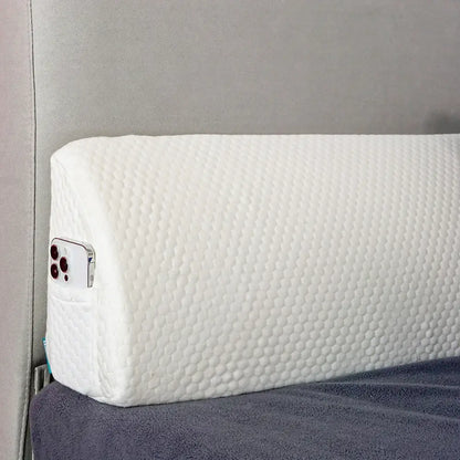 Gray textured memory foam bed wedge pillow bedroom mattress gap filler