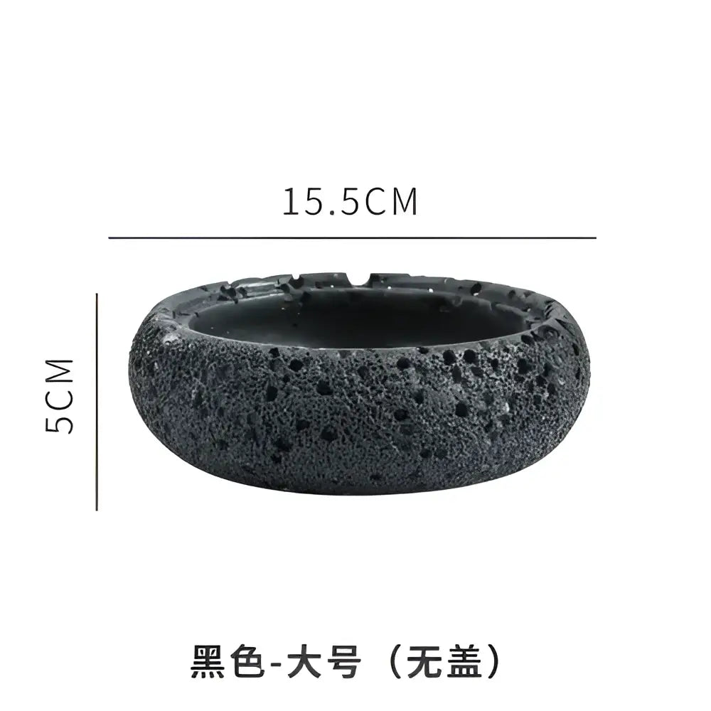 Gray volcanic stone cement astronaut ashtray for living room