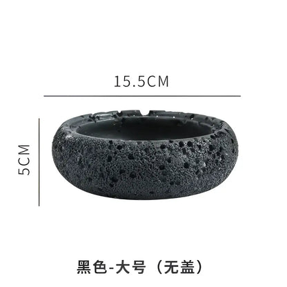 Gray volcanic stone cement astronaut ashtray for living room