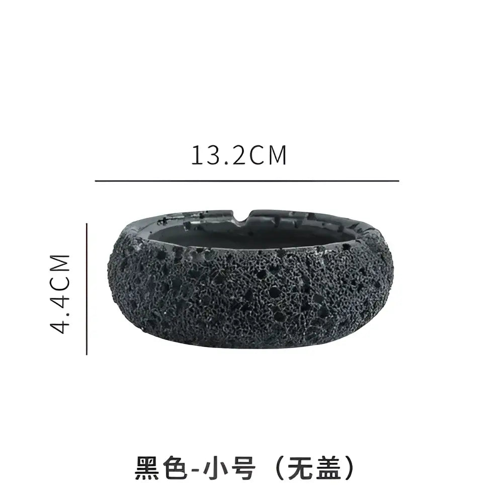 Gray volcanic stone cement astronaut ashtray for living room