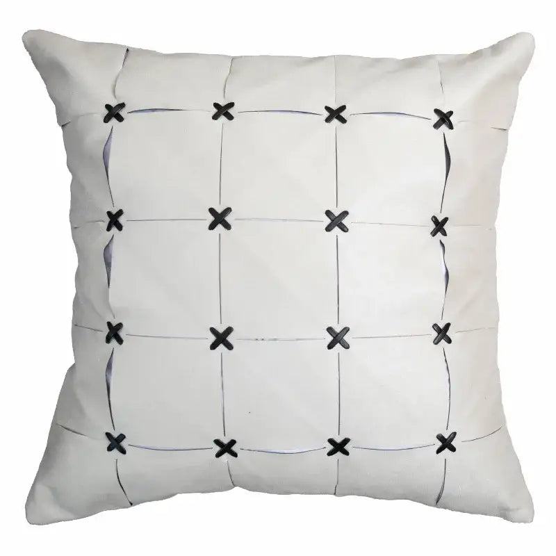 Gray & white faux rex rabbit fur cushion cover living room throw pillow