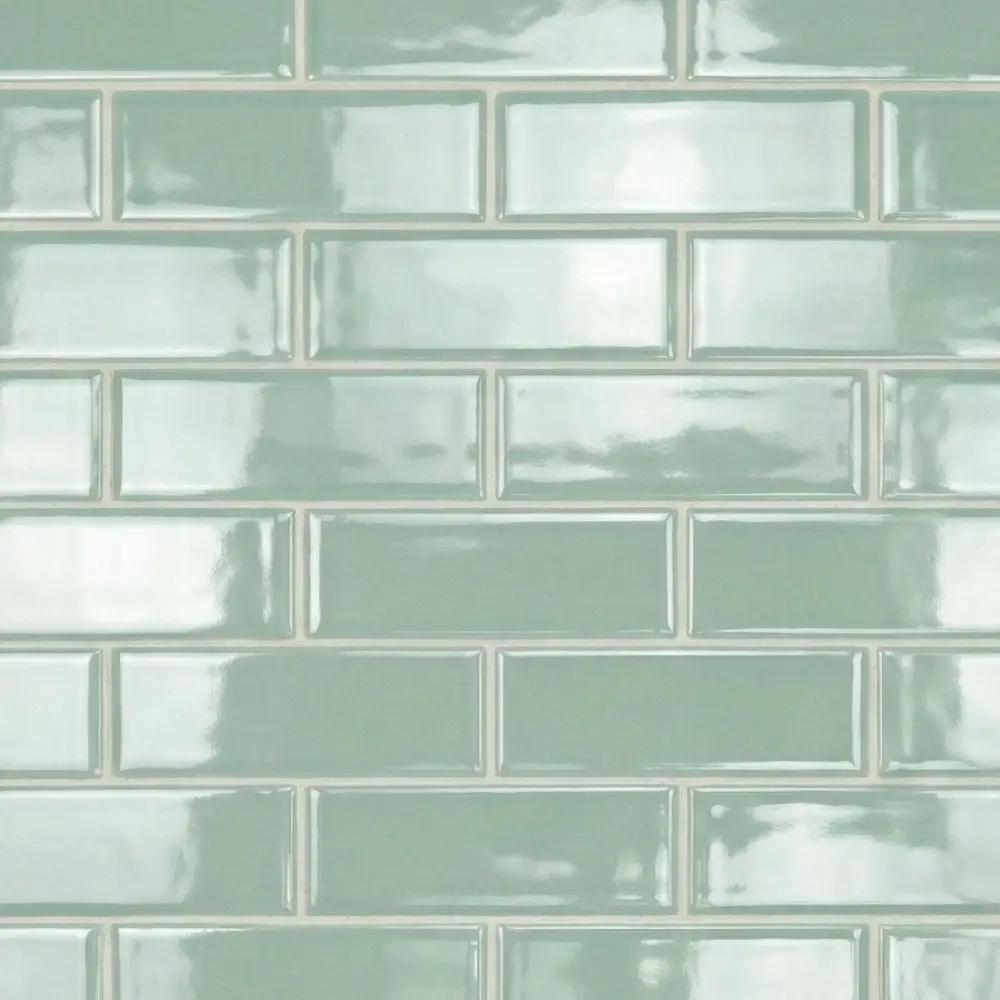 Grecianisle Satin Subway Glass Tiles 3x9