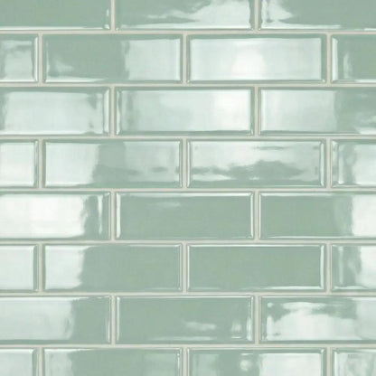 Grecianisle Satin Subway Glass Tiles 3x9