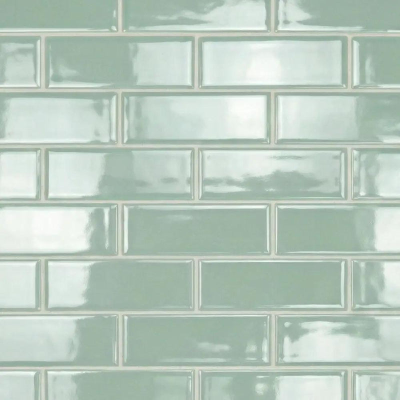 Grecianisle Satin Subway Glass Tiles 3x9