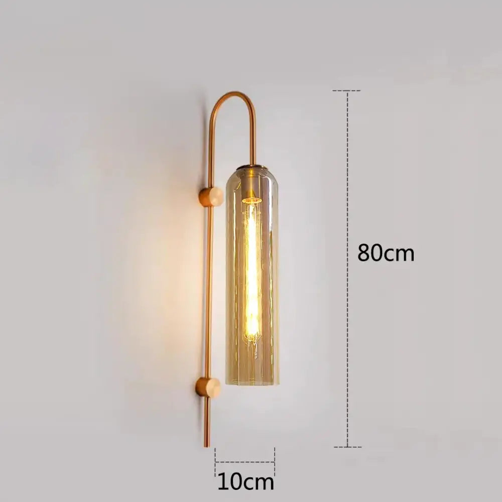 Green amber and green glass nordic pendant light for living room