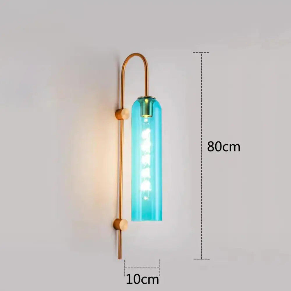 Green amber and green glass nordic pendant light for living room