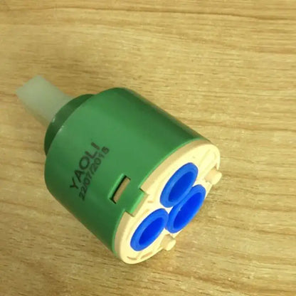Green and beige 40mm ceramic faucet cartridge kitchen valve replacement