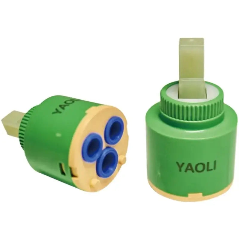 Green and beige 40mm ceramic faucet cartridge kitchen valve replacement