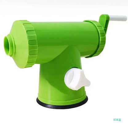 Green and white 2lbs plastic sausage maker with funnel tubes kitchen tool