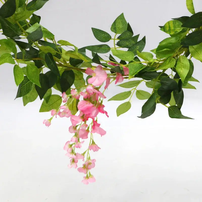 Green and white artificial flowers garden wedding arch decor