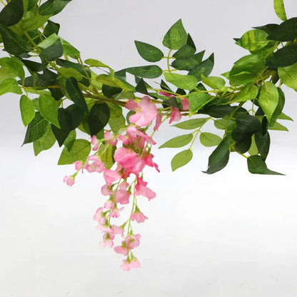Green and white artificial flowers garden wedding arch decor