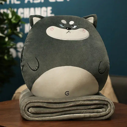 Green avocado cartoon animal throw pillow blanket bedroom decor