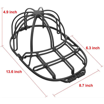 Green & black mesh cap washer dryer frame laundry room hat cleaner