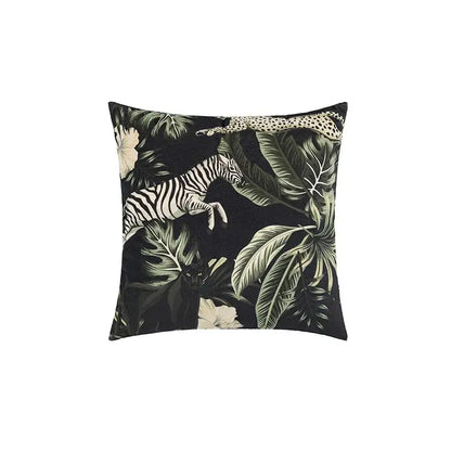 Green jungle black panther premium cushion cover living room decor