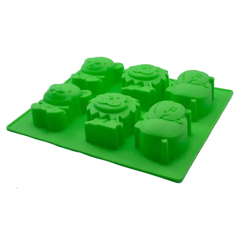 Green lion hippo cake mold kitchen silicone animal tray