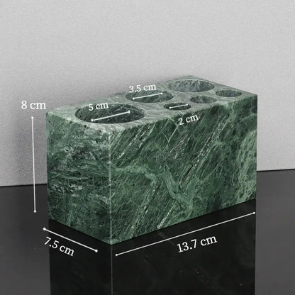 Green marble bathroom set with gold accents bathroom accessories