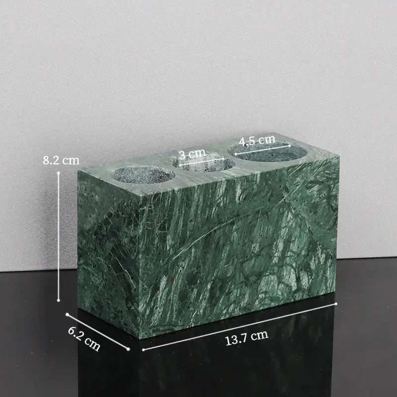 Green marble bathroom set with gold accents bathroom accessories