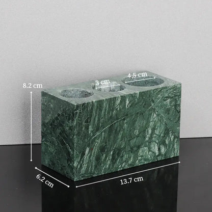 Green marble bathroom set with gold accents bathroom accessories