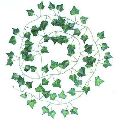 Green silk artificial ivy hanging garland garden decor
