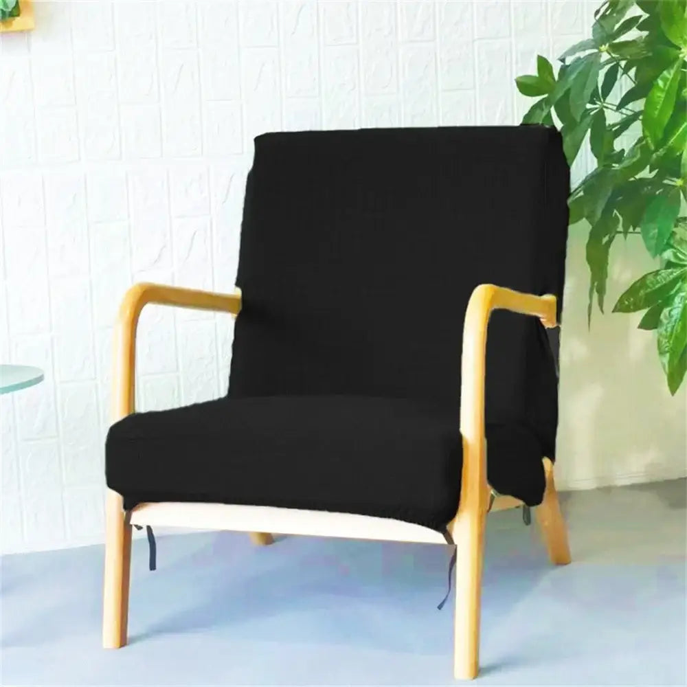Green textured jacquard elastic seat covers dining room chair slipcover