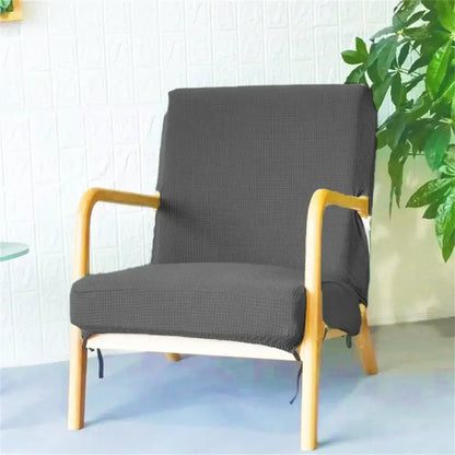 Green textured jacquard elastic seat covers dining room chair slipcover
