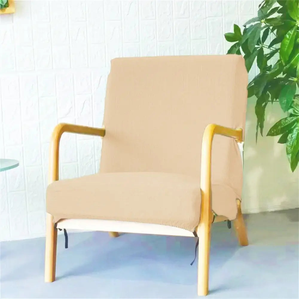 Green textured jacquard elastic seat covers dining room chair slipcover