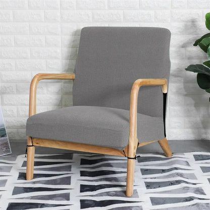 Green textured jacquard elastic seat covers dining room chair slipcover