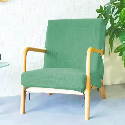 Green textured jacquard elastic seat covers dining room chair slipcover