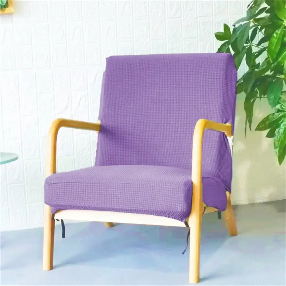 Green textured jacquard elastic seat covers dining room chair slipcover
