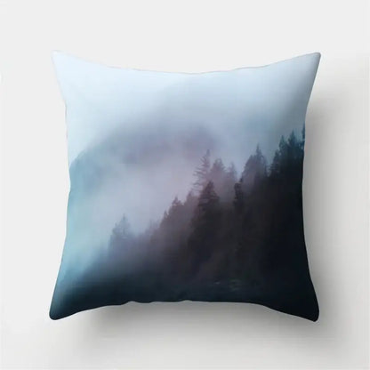 Green tropical leaves forest pillowcase living room nature decor