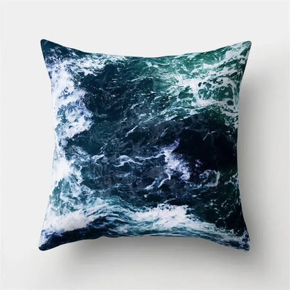 Green tropical leaves forest pillowcase living room nature decor