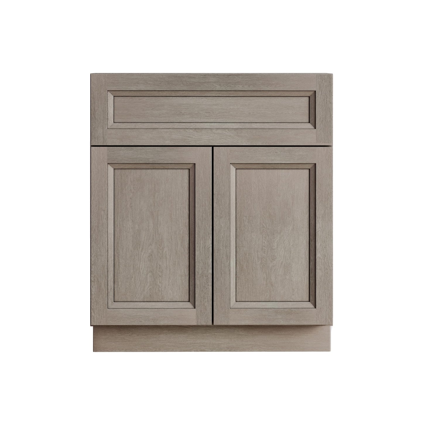 24 Inch Greige Stained Bathroom Vanity Sink Base