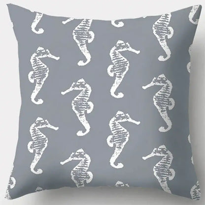 Grey geometry patterned pillow case for living room decor