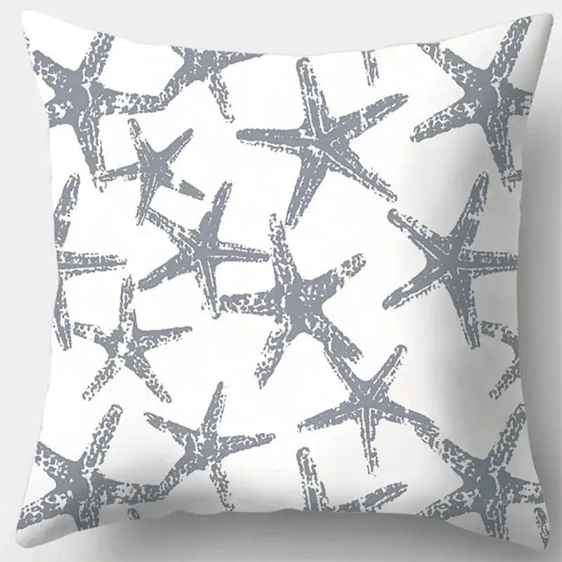 Grey geometry patterned pillow case for living room decor