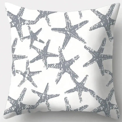 Grey geometry patterned pillow case for living room decor
