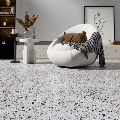 Grigio Venato Honed Terrazzo Tiles 24x24